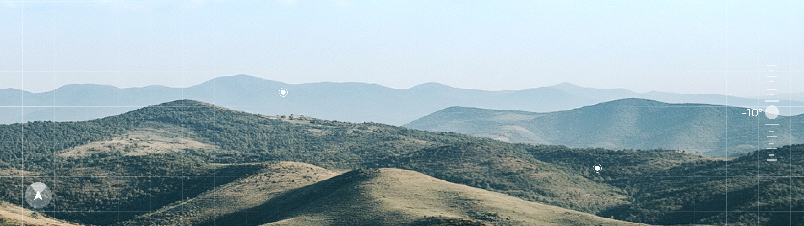 Surveyed terrain resolving under wide-area sensor coverage